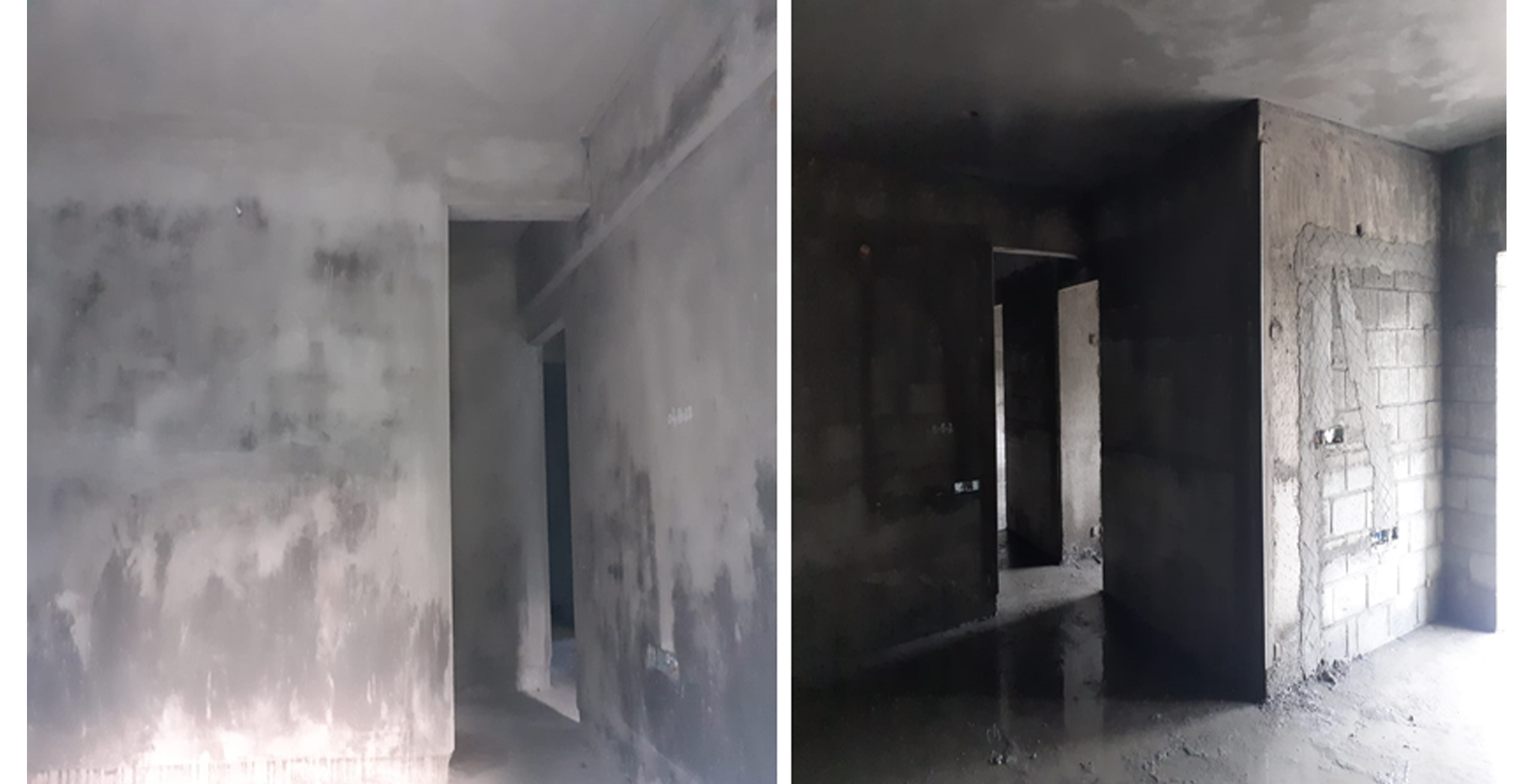 Aug 2022 - Block D: Ground floor and First floor Ceiling plastering completed