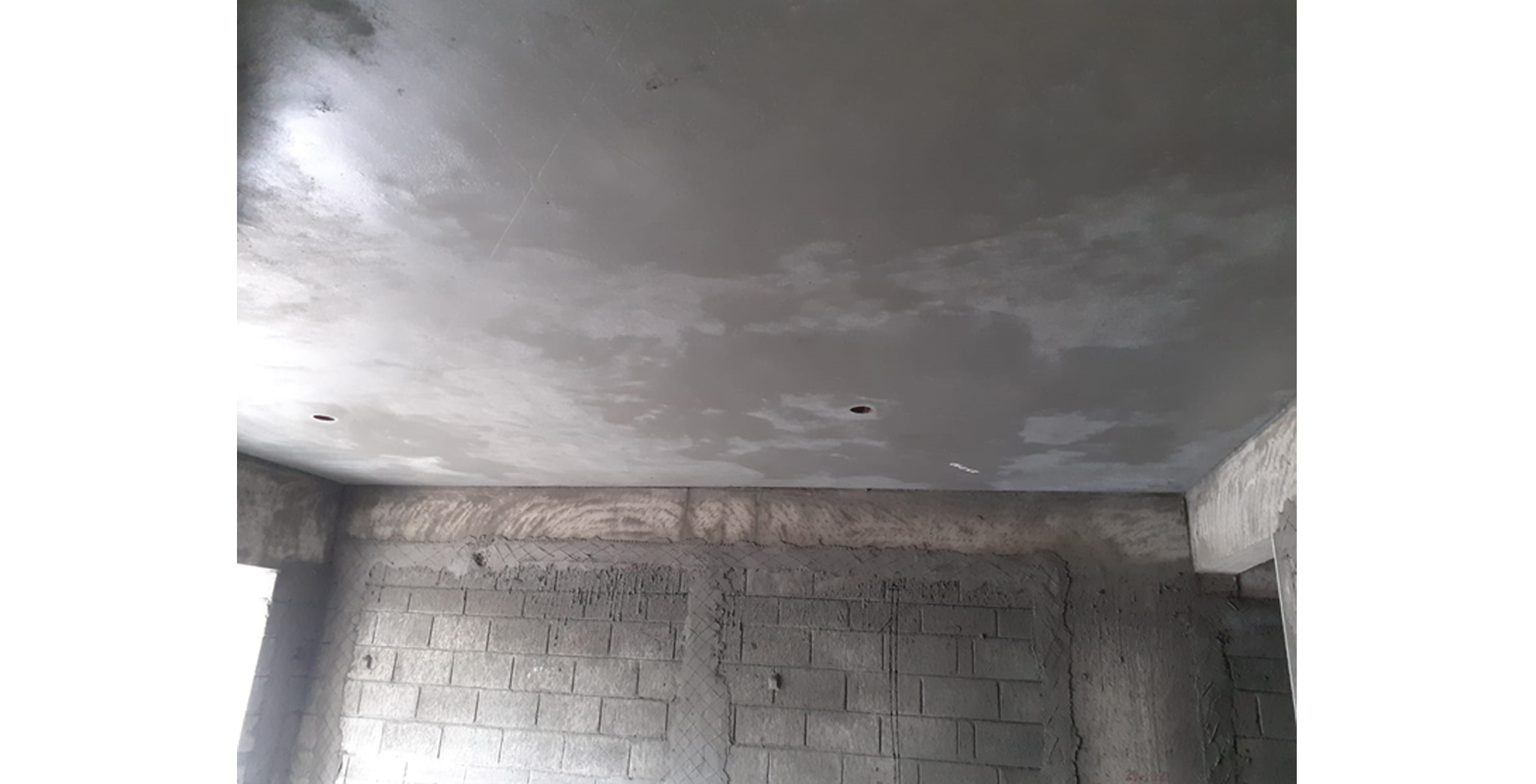 Aug 2022 - Block D: Second floor Ceiling plastering WIP
