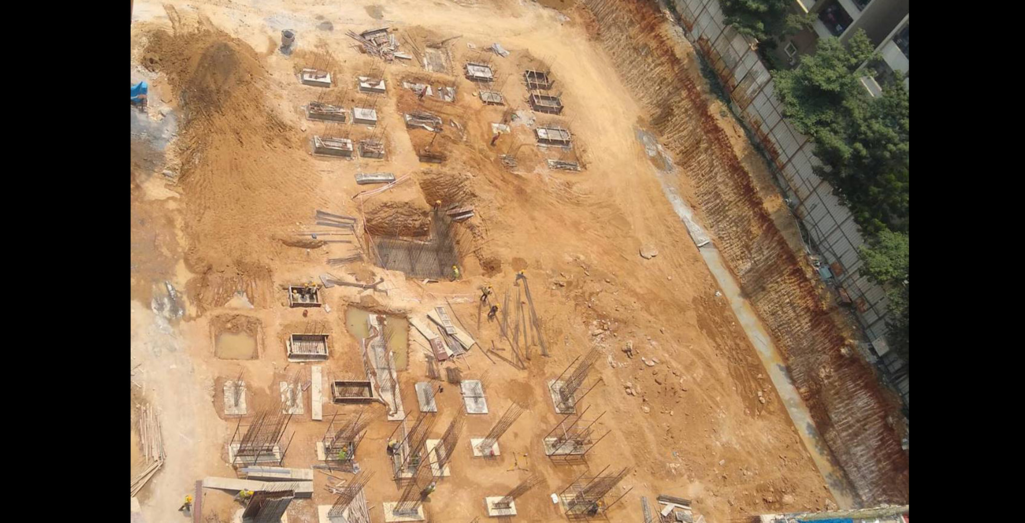 Aug 2022 - Brigade Citadel Tower G: Foundation Works in progress