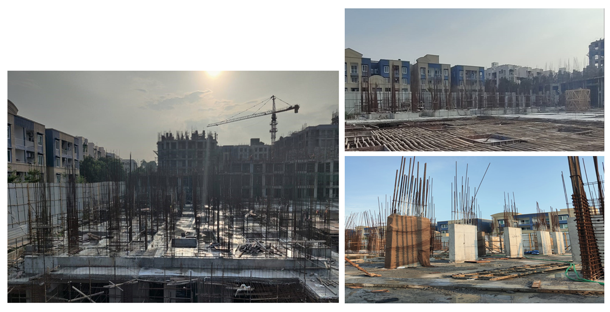 Aug 2022 - Xanadu Bonito Block F: Ground floor slab completed. 1st floor work in progress.