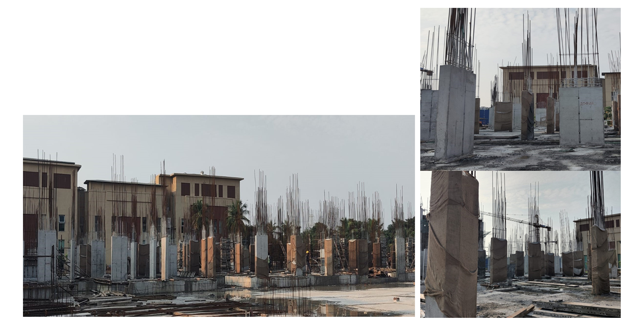 Aug 2022 - Xanadu Bonito Block L: Ground floor slab completed.Structural work for first floor.