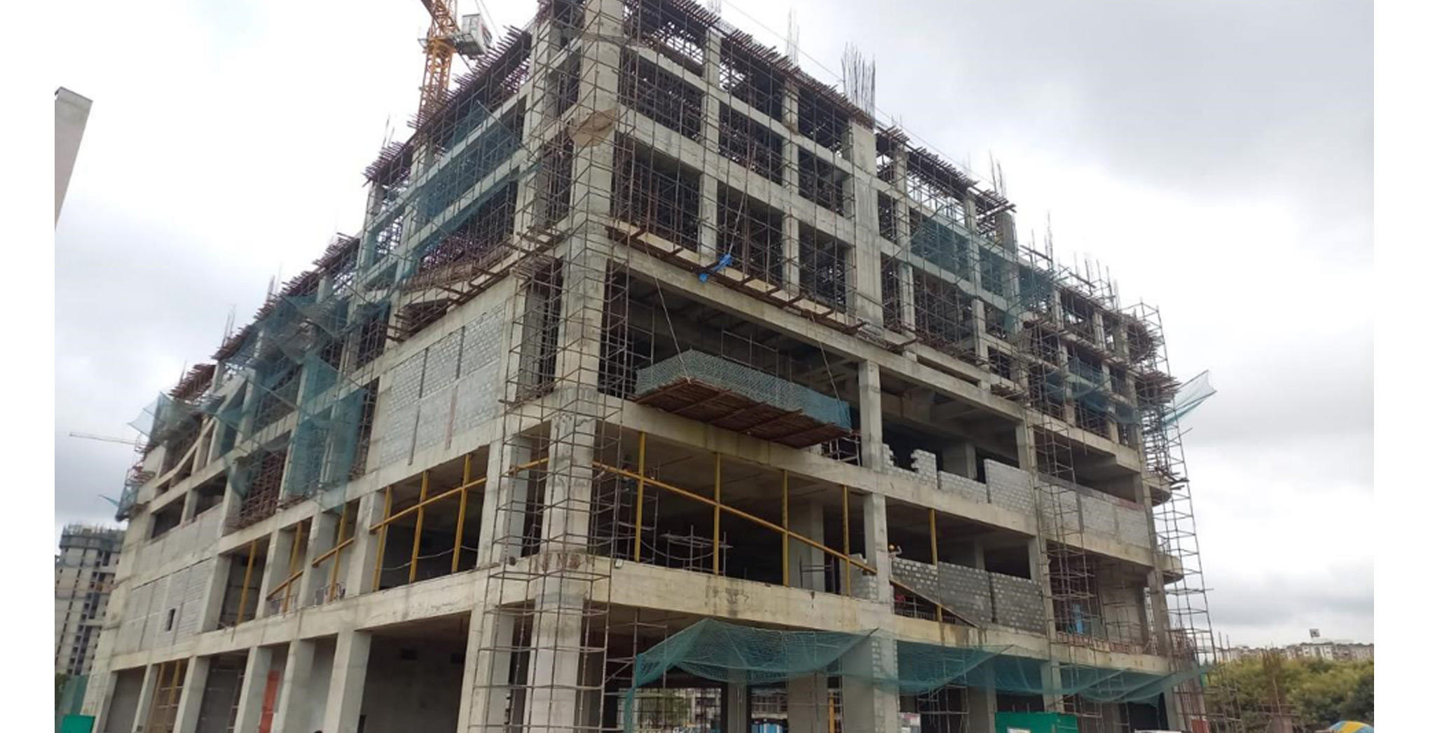 Aug 2022 - Arcadia: Raker floor slab in Verge of completion