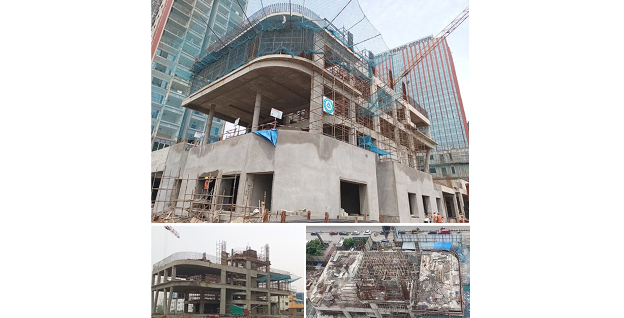 Sep 2022 - Clubhouse: Parabolic roof works in progress