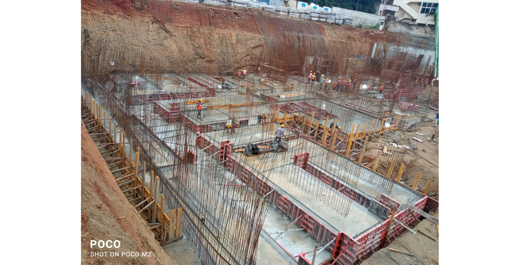 Oct 2022 - Brigade Nanda Heights: Milestone Release - On Casting of Footing/Raft
