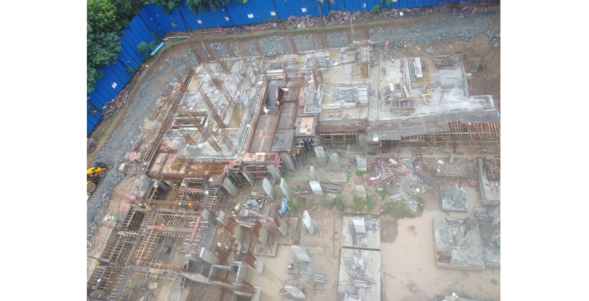 Oct 2022 - Xanadu Celeste Block Q: Top View – Foundation Work in progress