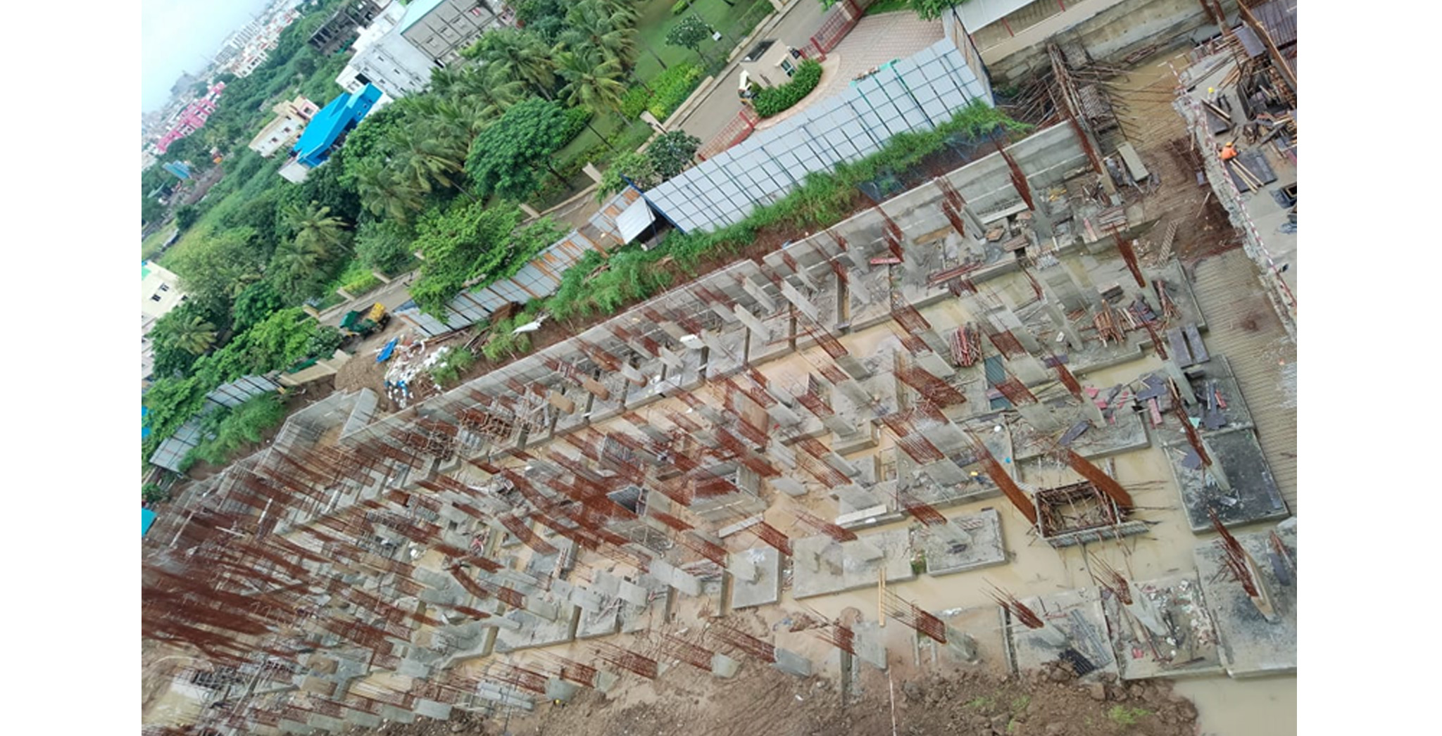 Oct 2022 - Xanadu Celeste Block M: Top View – Foundation Work in progress