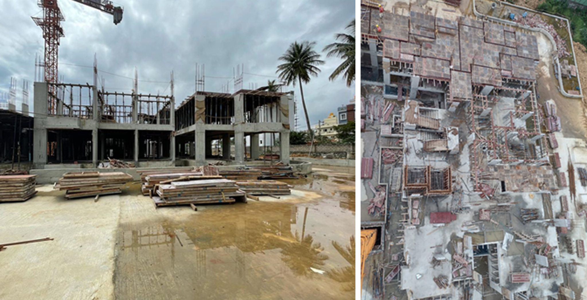 Oct 2022 - Tower C: Second Floor slab shuttering work in progress