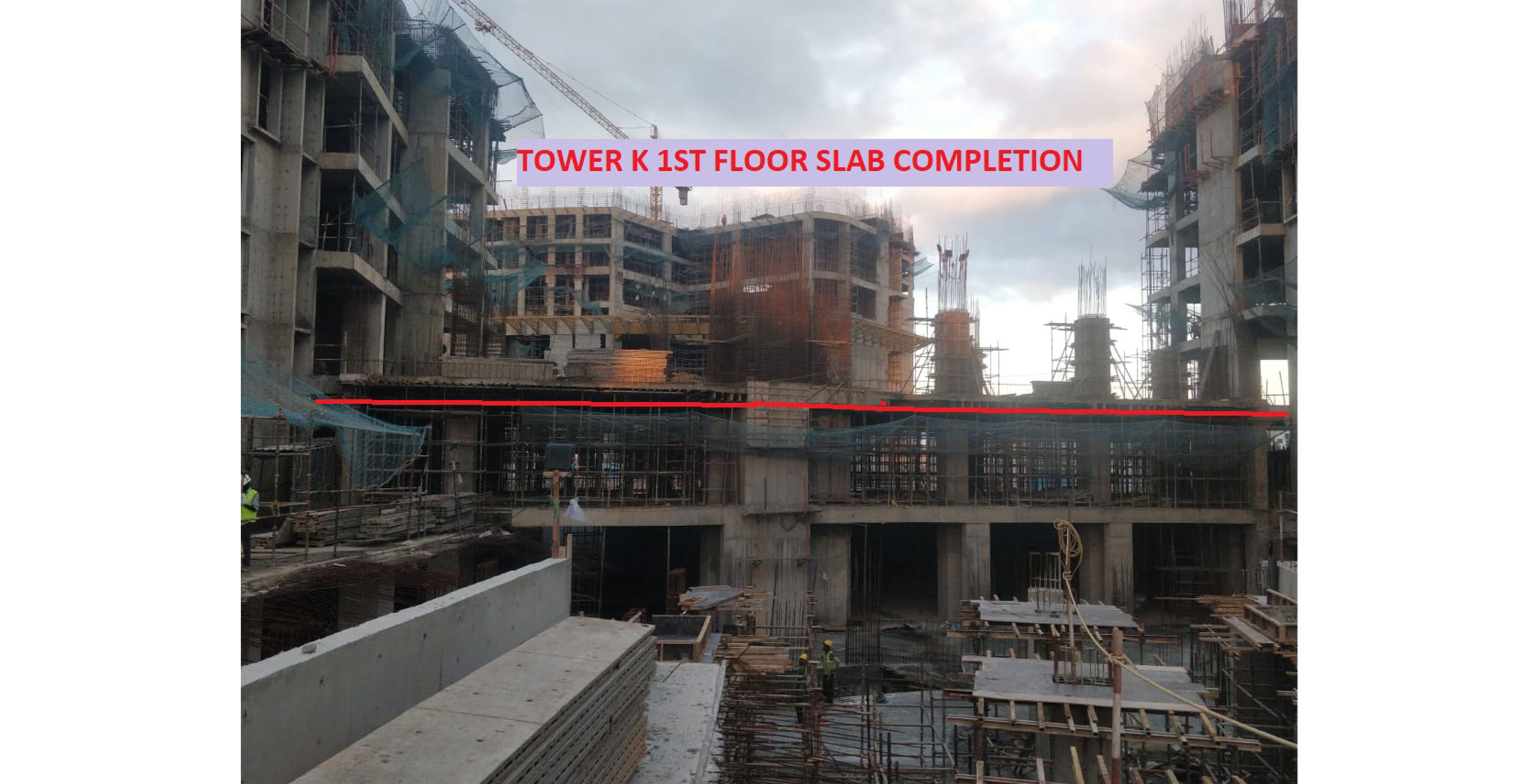 Dec 2022 - Utopia Paradise Tower K: Milestone Release – On Casting of 1st Floor Slab