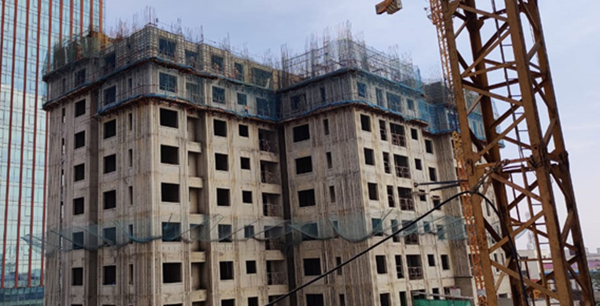 Dec 2022 - Zeinth: 7th Floor Slab Completed & 8th, 9th Floor in Progress
