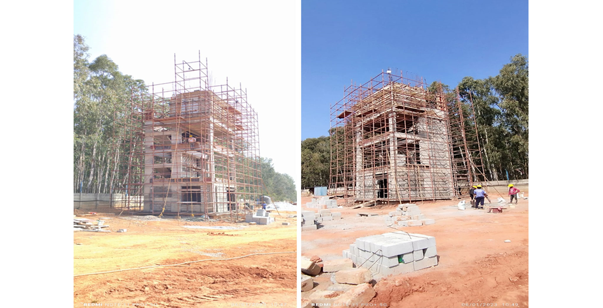 Dec 2022 - UG Sump Completed & OHT wall progress