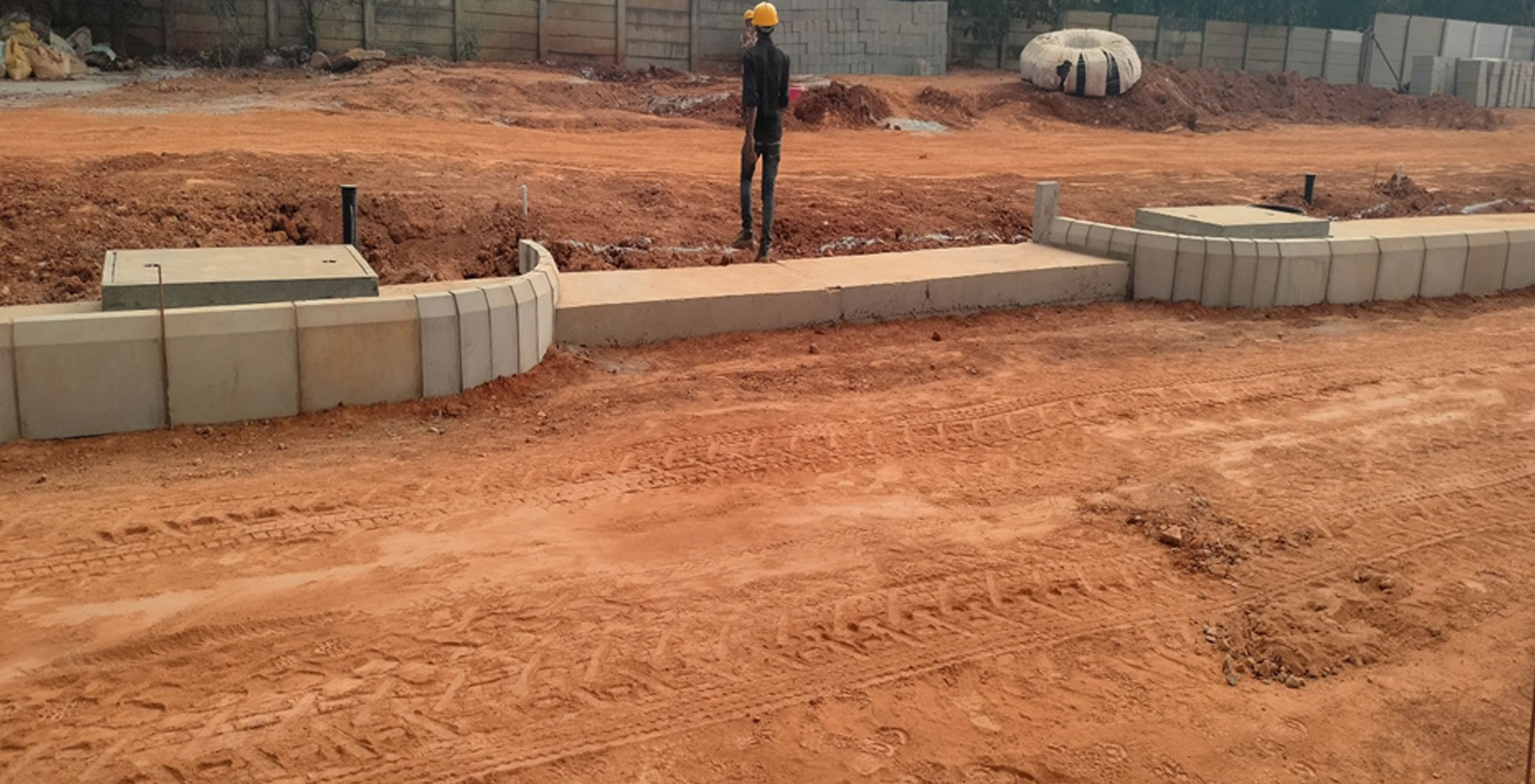 Dec 2022 - ECO: S T P retaining wall progress