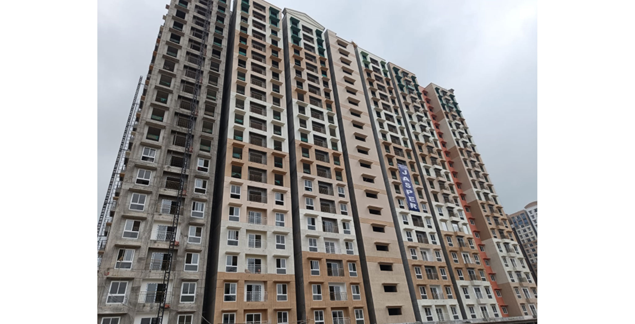 Dec 2022 - Jasper Block: External painting works in progress