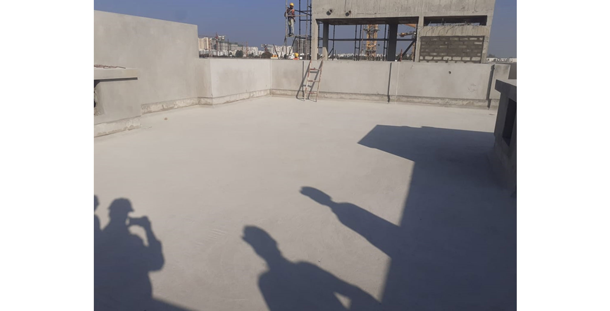 Dec 2022 - Block D: Terrace Waterproofing WIP