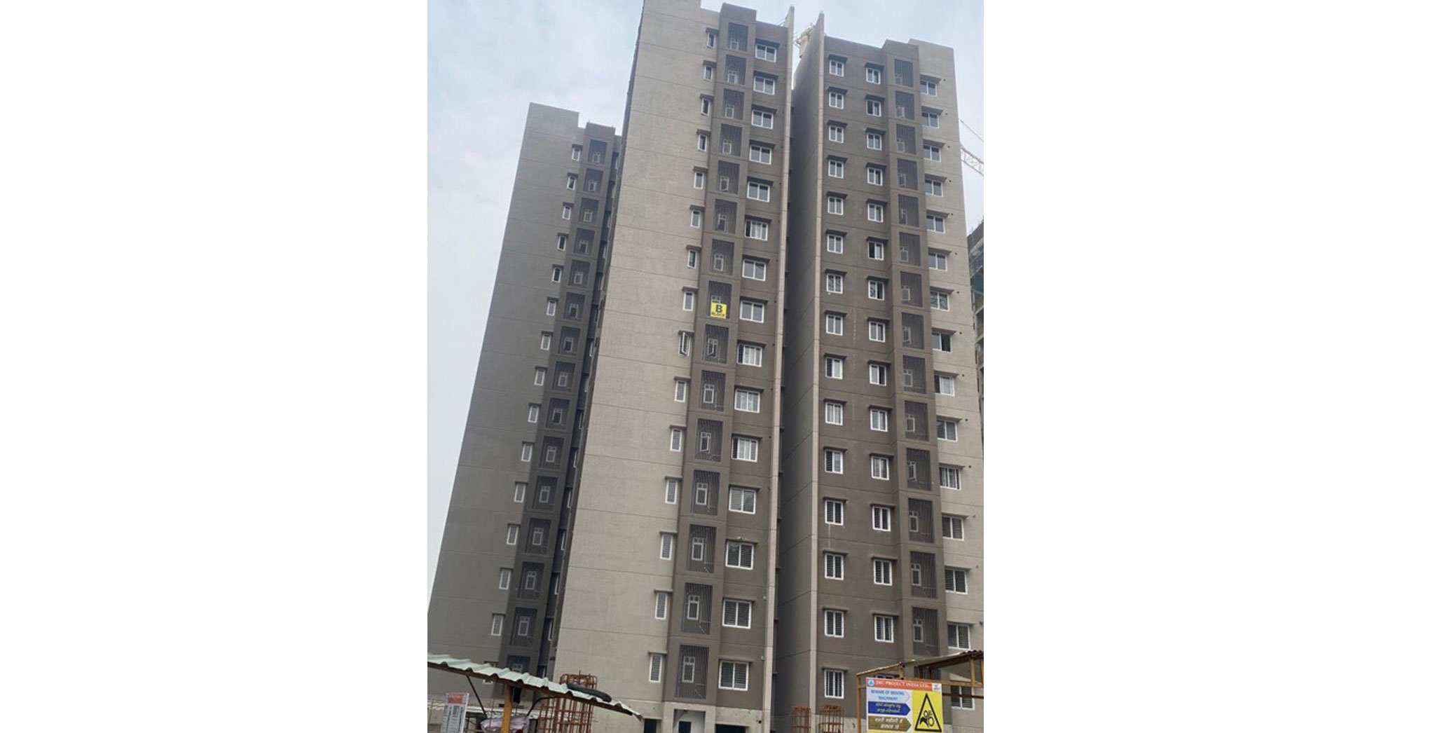 Dec 2022 - Tower B: Structure Works Completed. Finishing and External Development Works in progress. Flooring works in progress. Painting works in progress. Installation of UPVC in progress. External Painting in progress