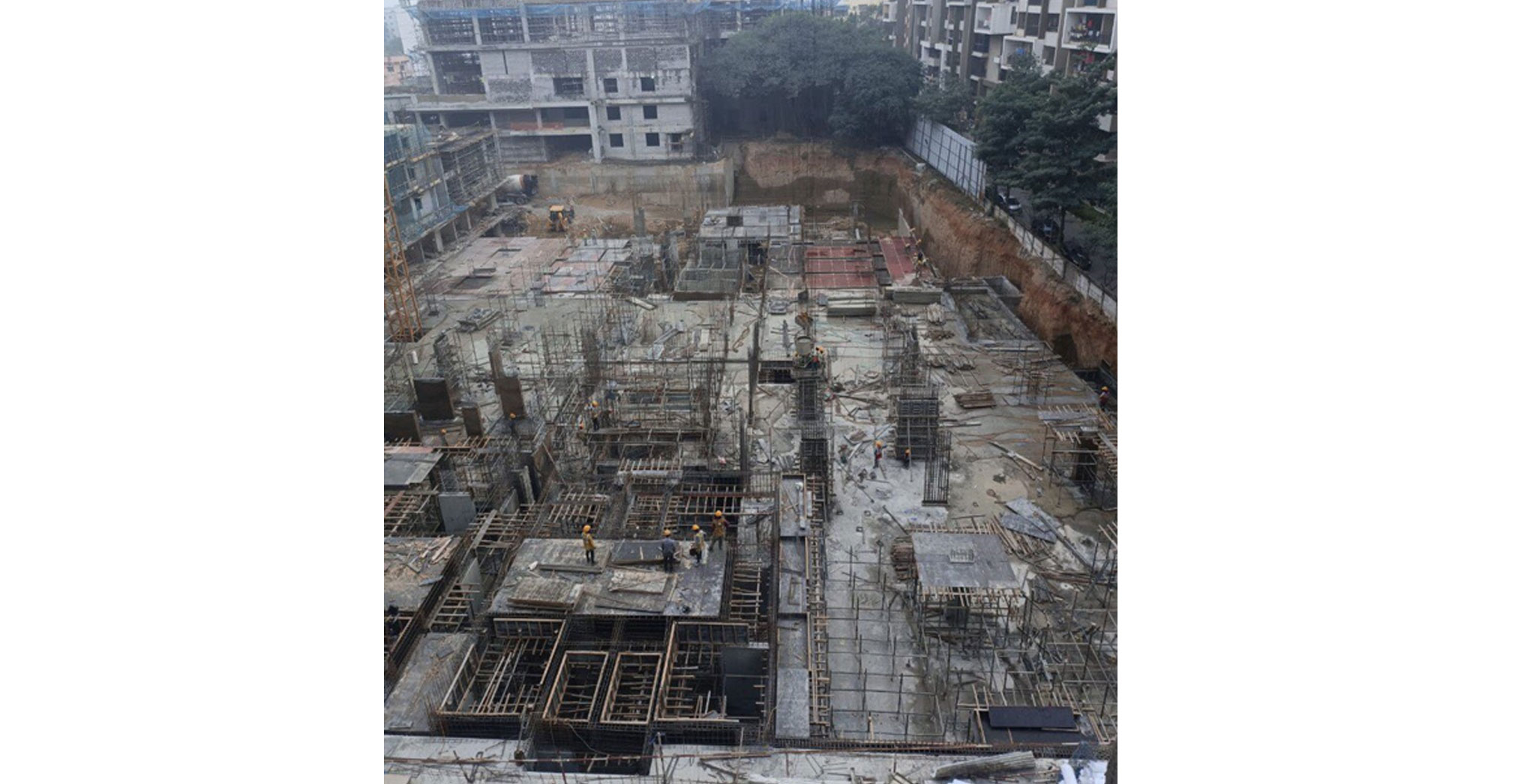 Dec 2022 - Tower G: Foundation works completed. Lower Basement Slab in progress. Ground Floor Slab in progress