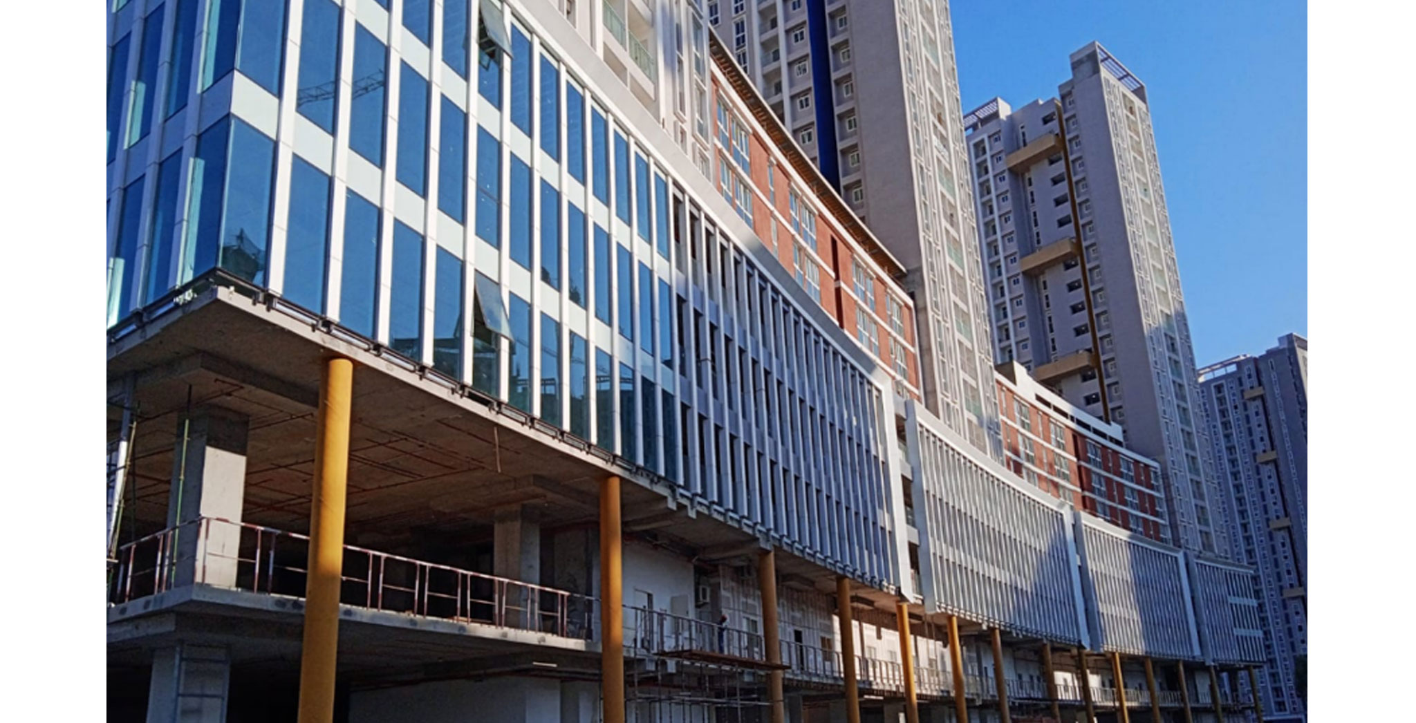 Dec 2022 - Eden: External Facade works in progress