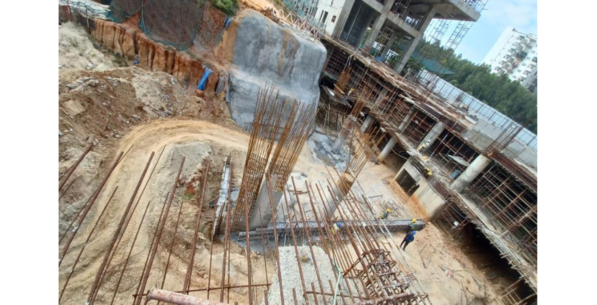 Dec 2022 - Amoeba: Lower Basement Column and Wall works in progress