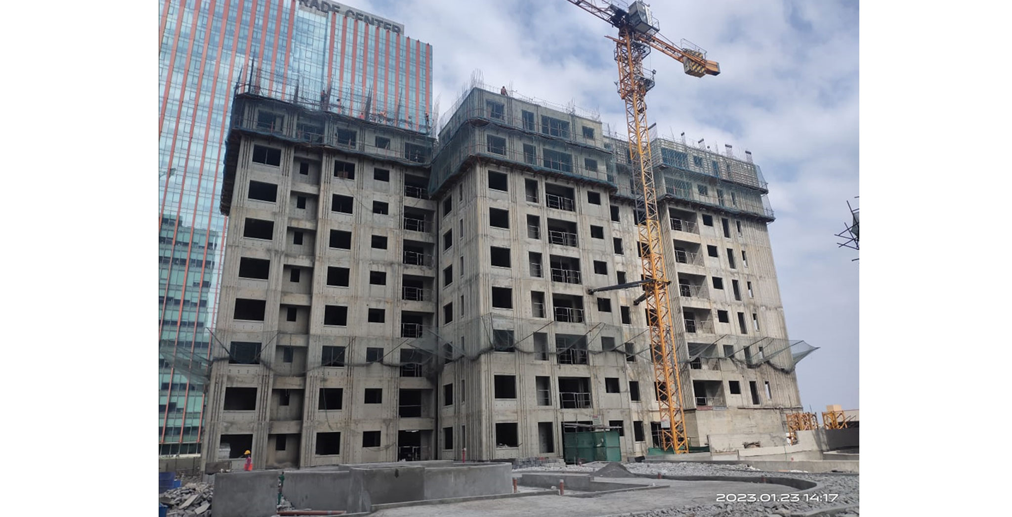 Jan 2023 - WTCCR Tower A2(Zenith): Milestone Release – On Casting of 10th Floor Slab