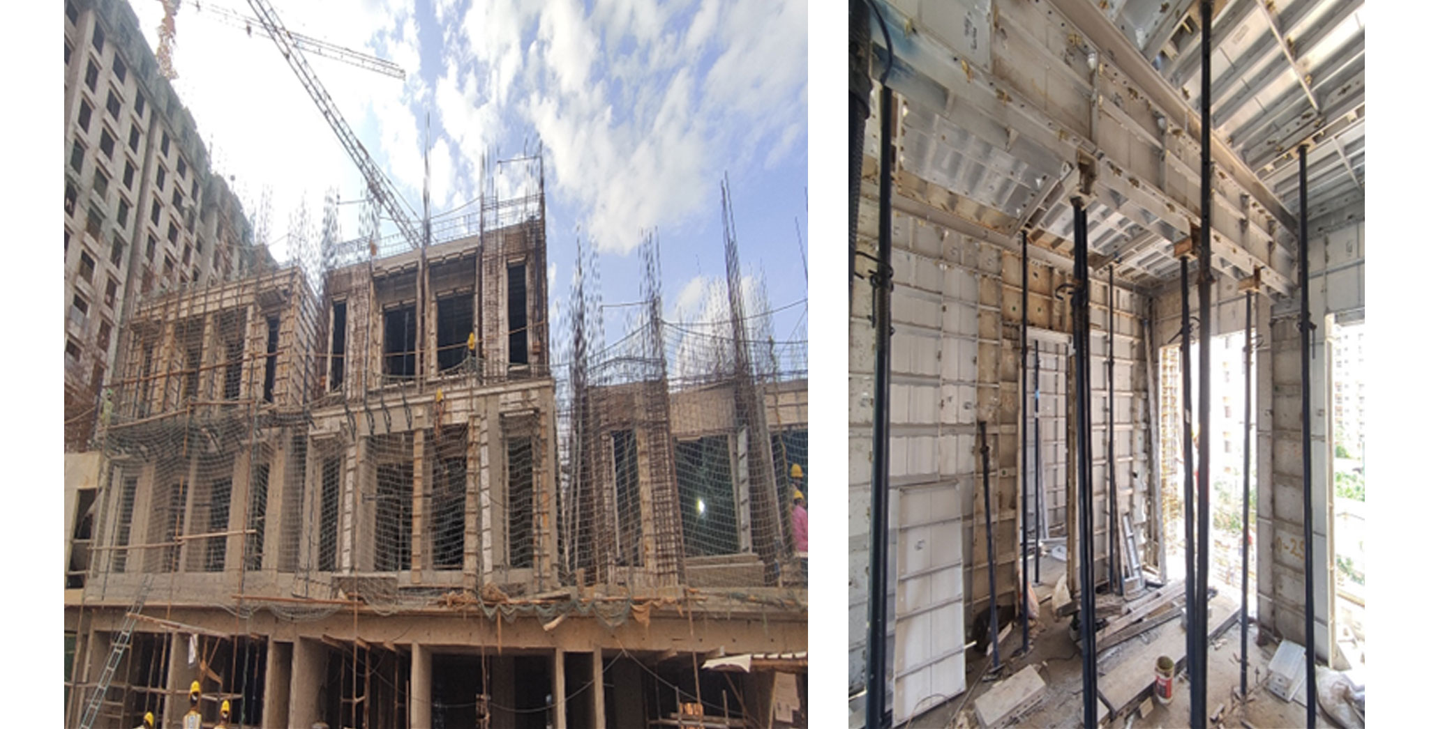  Cobalt Wing B - Second floor slab aluminium shuttering WIP. Wing C – First floor slab Aluminium - Status Images 12