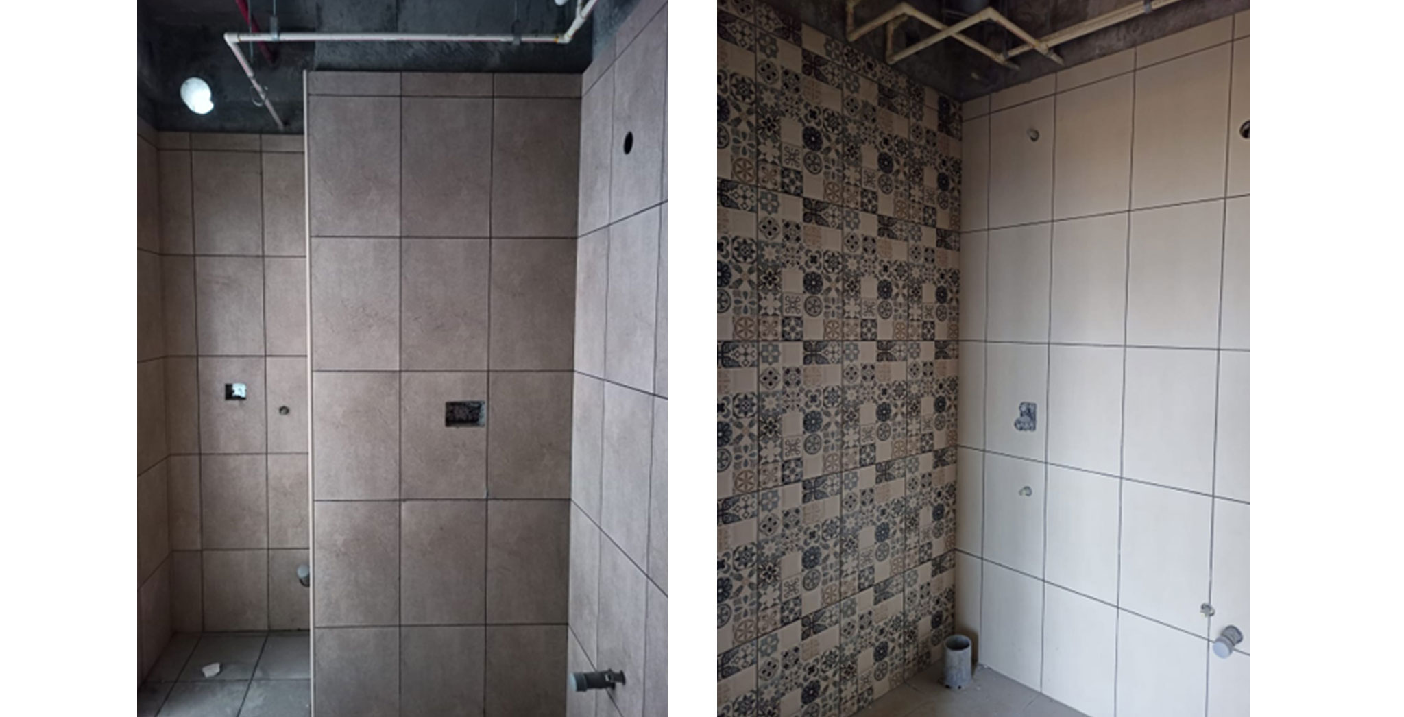  Luminaire Toilet dado work in progress. Plumbing works completed - Status Images 6