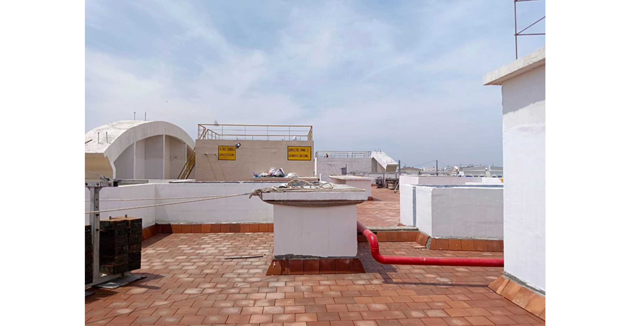  Luminaire Terrace clay tile and painting work in progress - Status Images 17