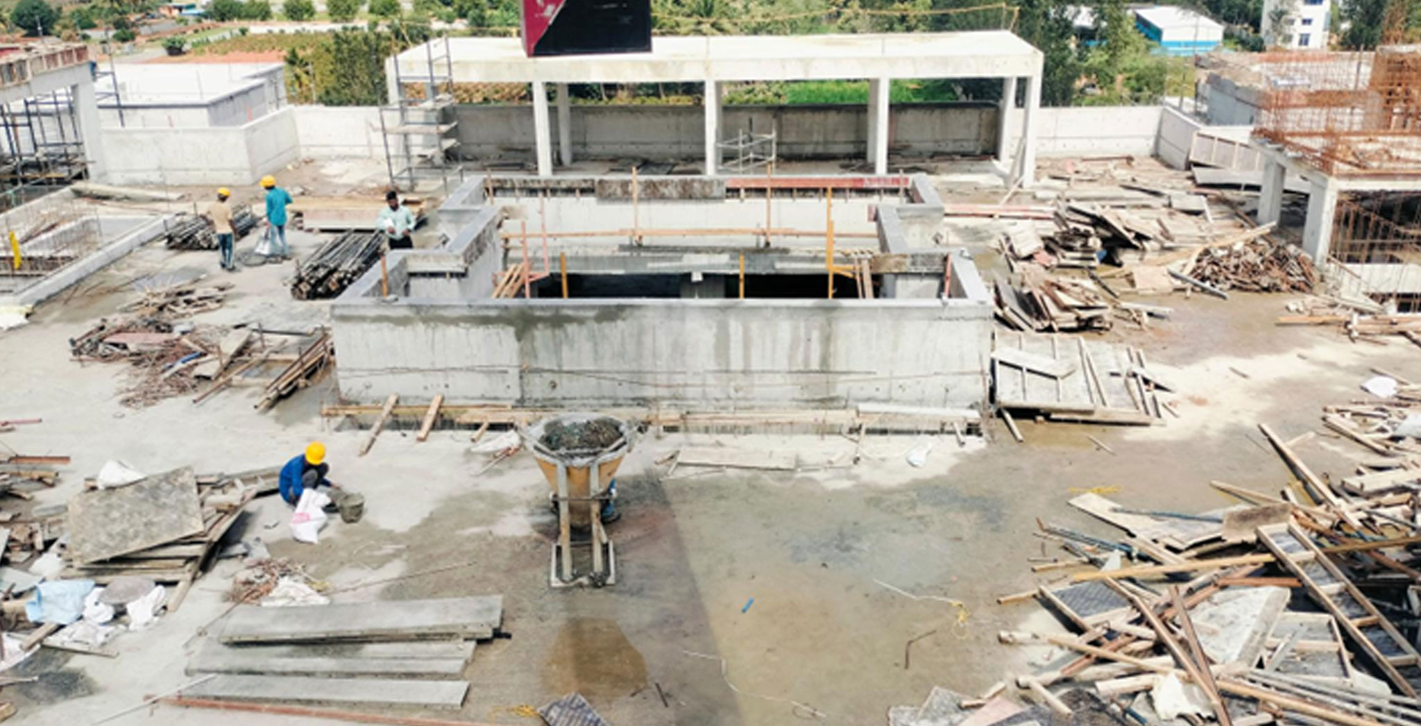 Jul 2025 - Brigade Orchards Fairmont Towers 1 & 2: Elevation feature slab casting completed