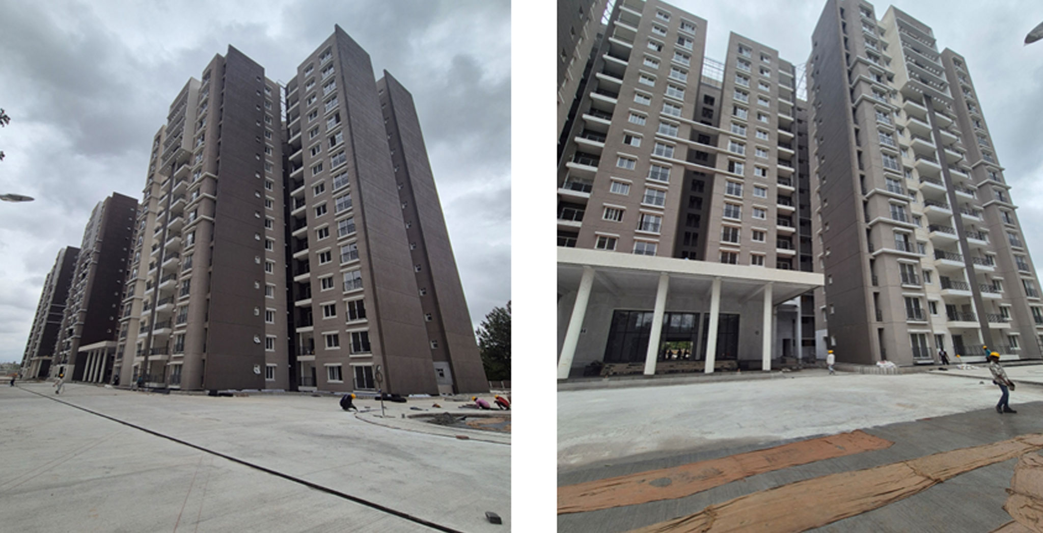 Jul 2025 -  Brigade Ivory Phase 1 Block G External Texture Paint Completed