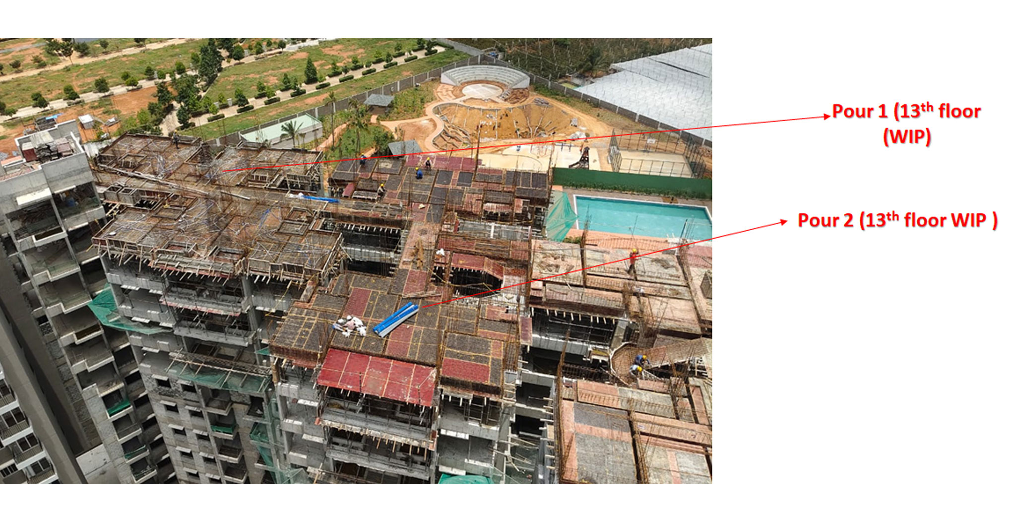 Jul 2025 -  Brigade Ivory Phase 2 Block J - 11th Floor Slab WIP