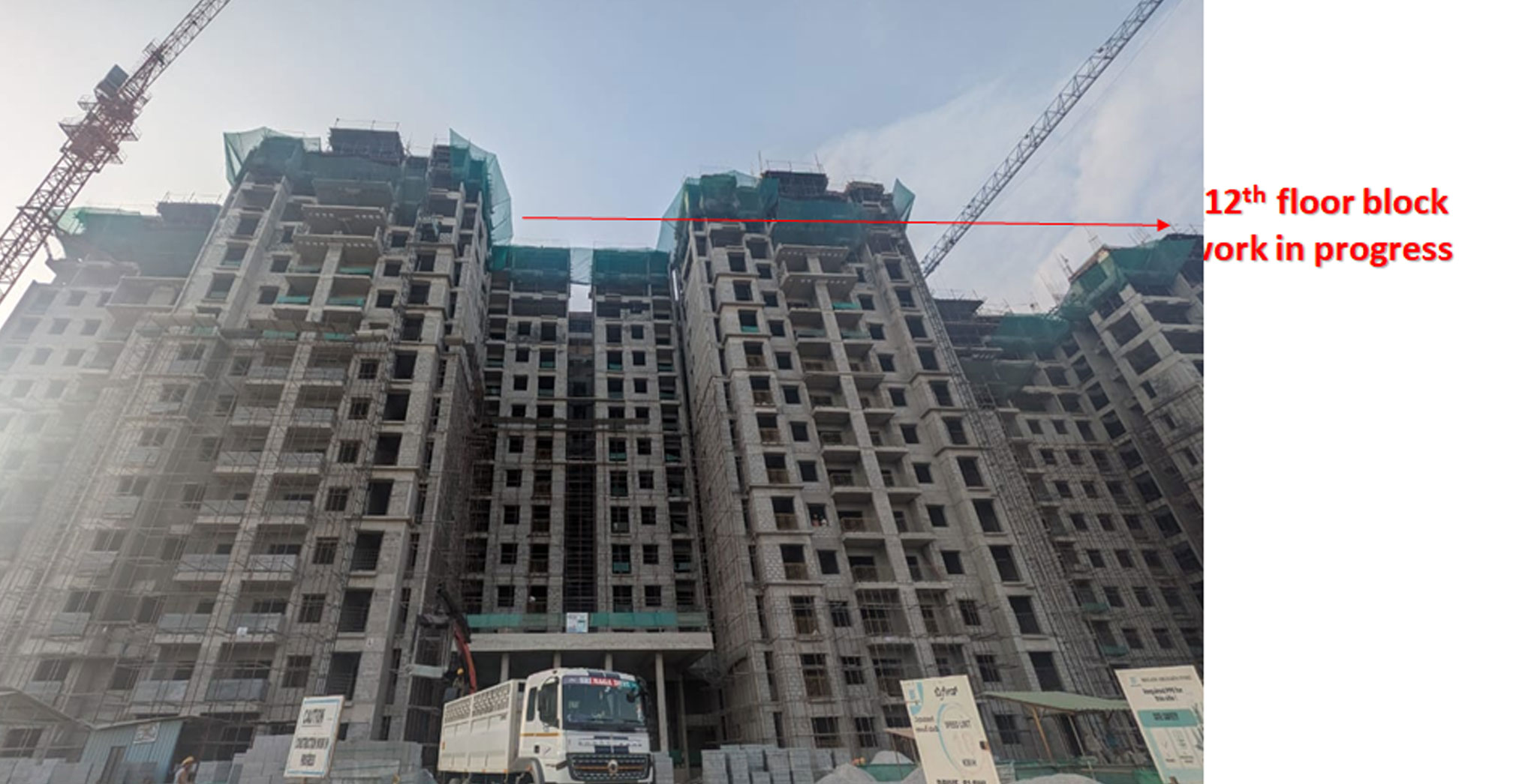 Jul 2025 -  Brigade Ivory Phase 2 Tower L - 12th Floor Block work W/P