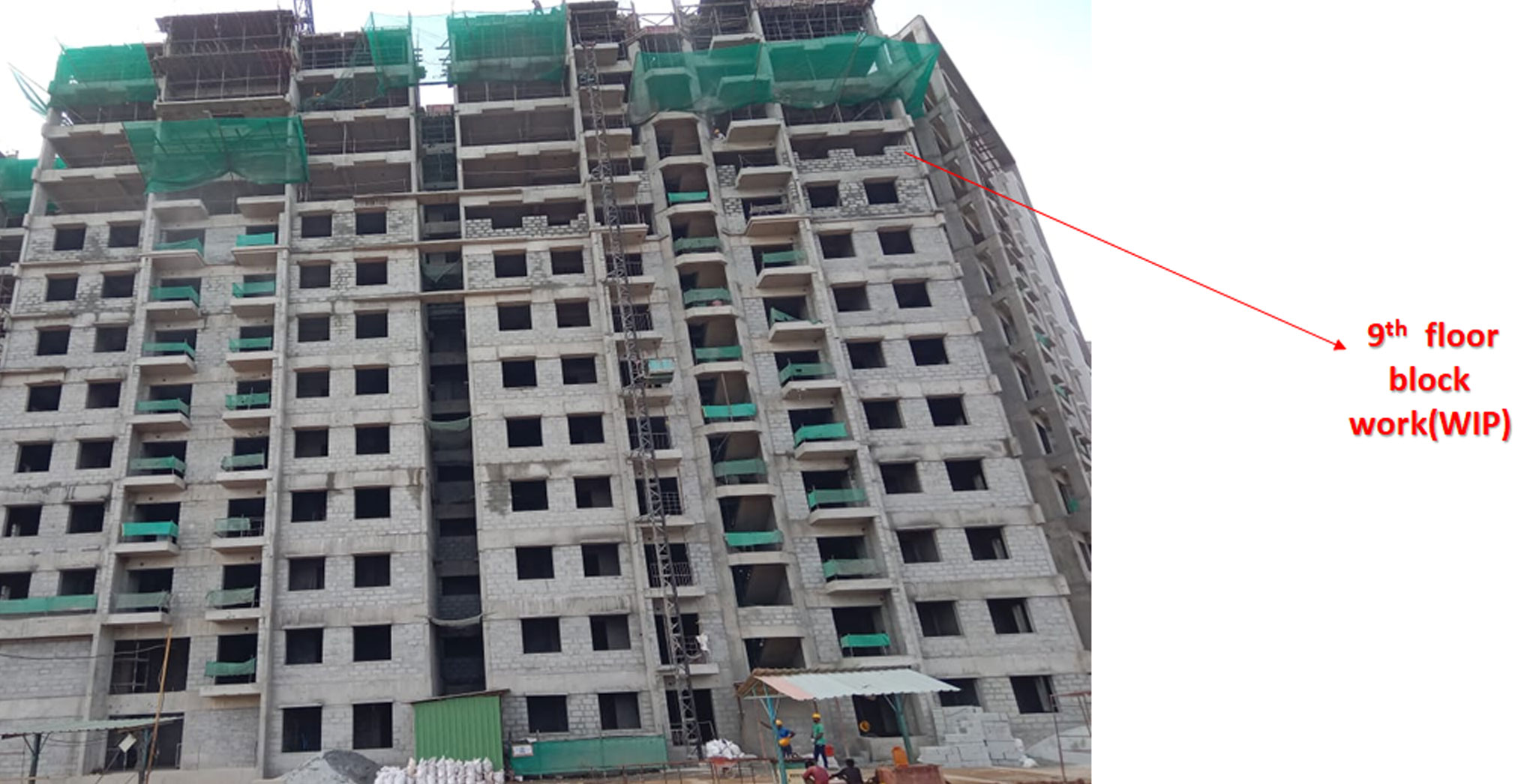 Jul 2025 -  Brigade Ivory Phase 2 Tower J - 9th Floor Blockwork W/P