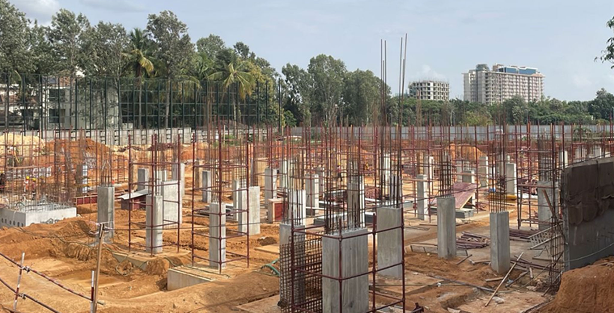 Jul 2025 - Orchards Ebony Towers C & D: Basement Columns in Progress