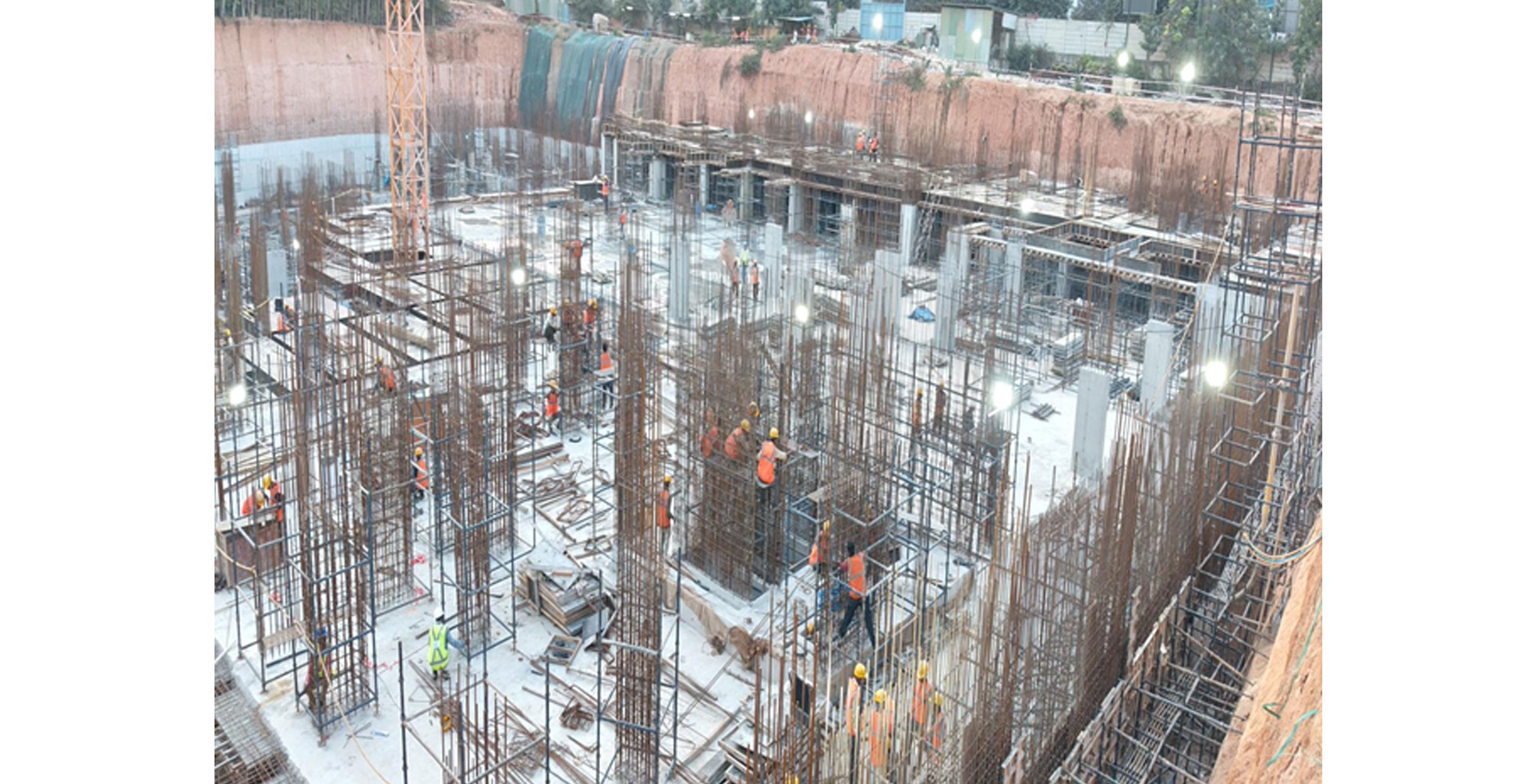  EL Dorado Beryl Wing A - Upper basement 2 slab shuttering in progress - Status Images 6