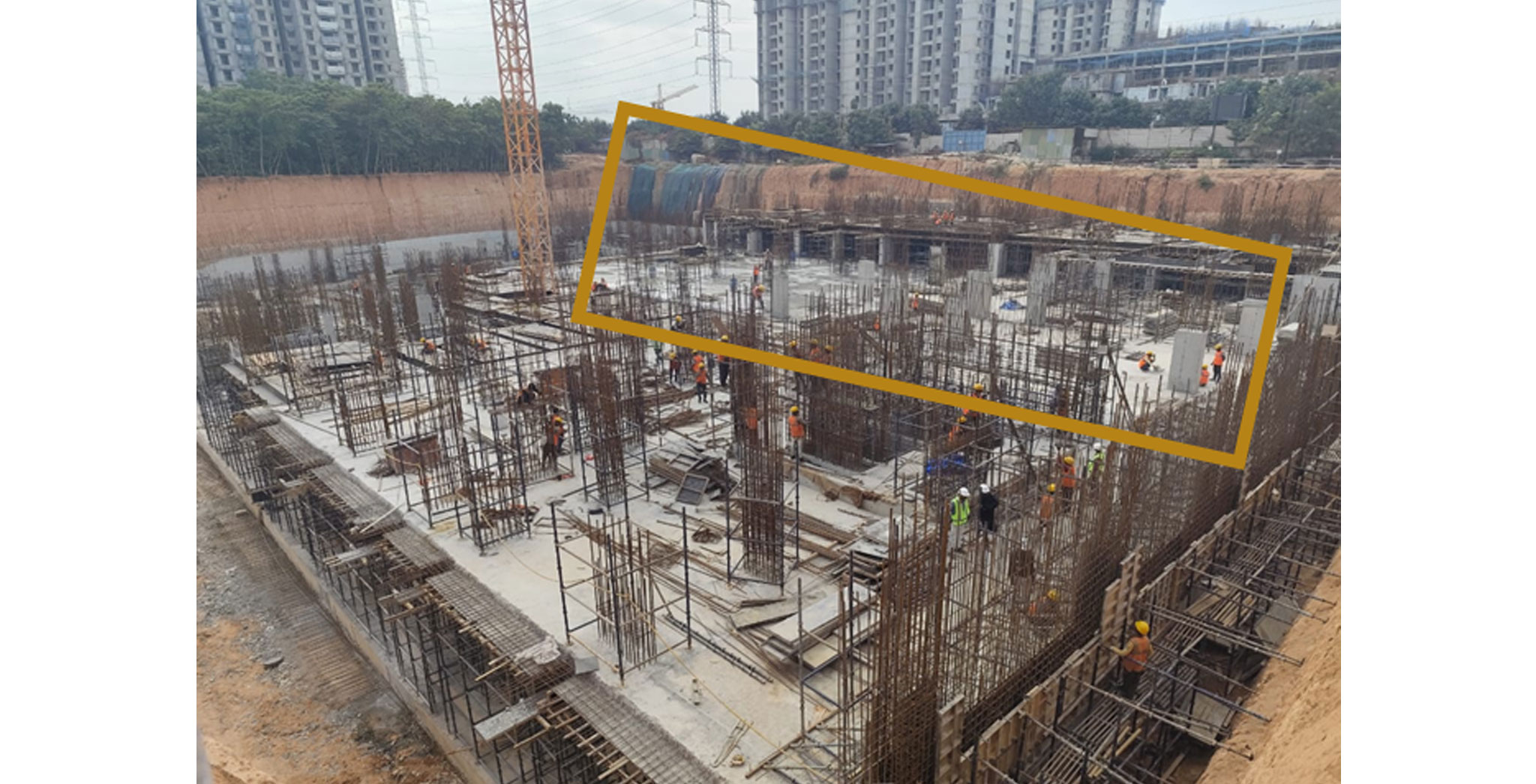  EL Dorado Beryl Wing B - Lower basement completed and column concreting in progress for upper basement 2 - Status Images 7