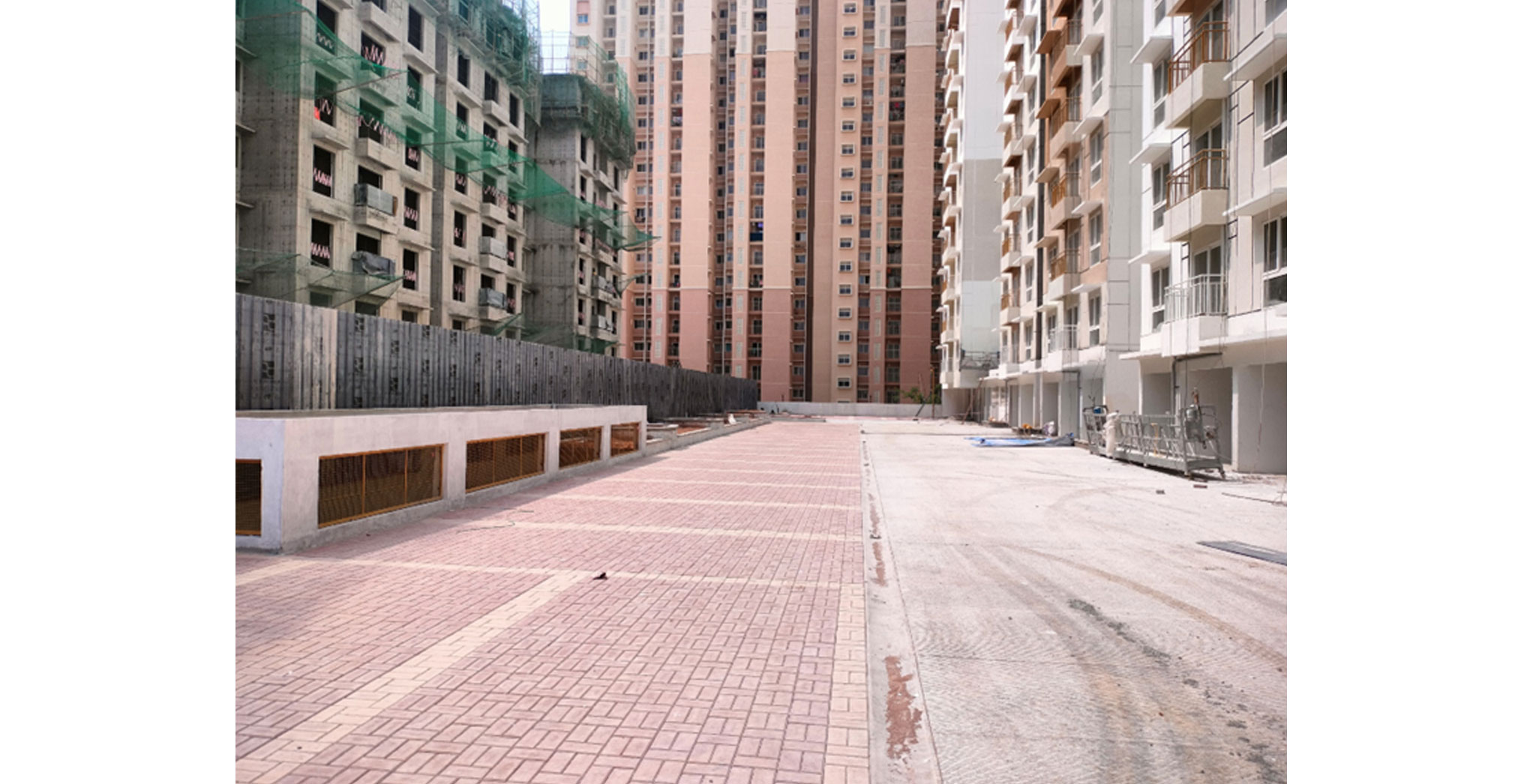  Emerald East face( between E and D tower) driveway and car parking work is completed - Status Images 38