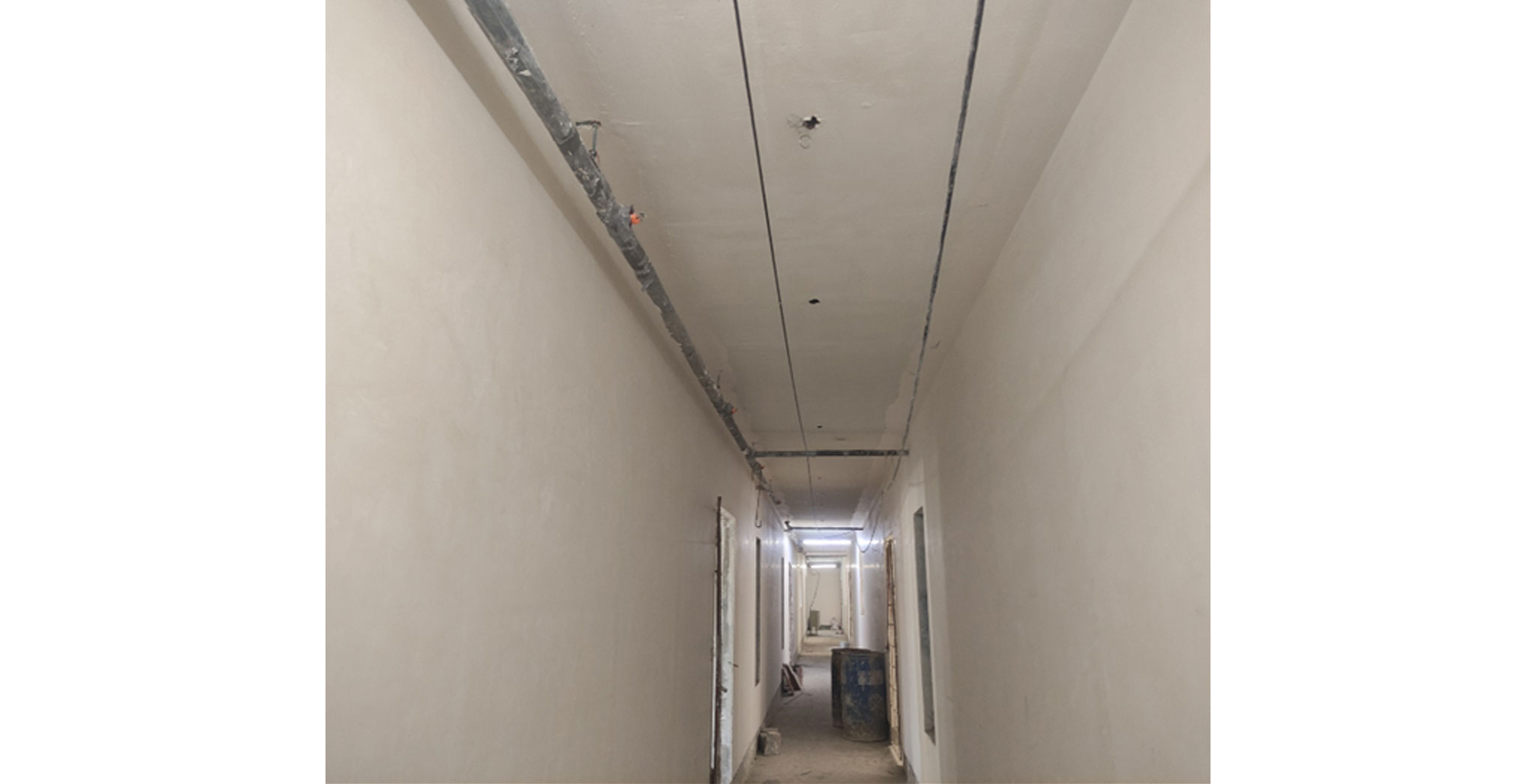  Dioro Corridor Gypsum Punning and Painting works have Started - Status Images 21