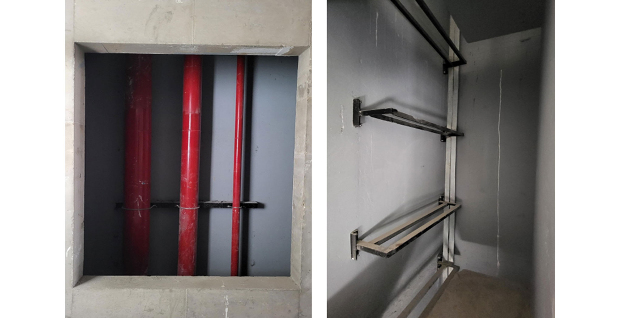  Aurum Fire and Plumbing shafts painting work in progress - Status Images 13
