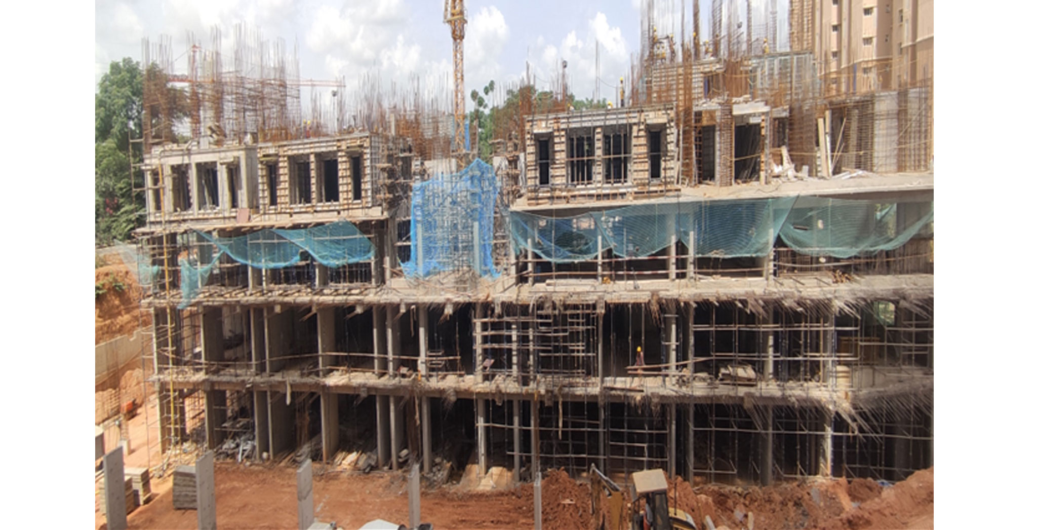 Wing B – Second floor slab aluminium shuttering WIP - Status Images 7