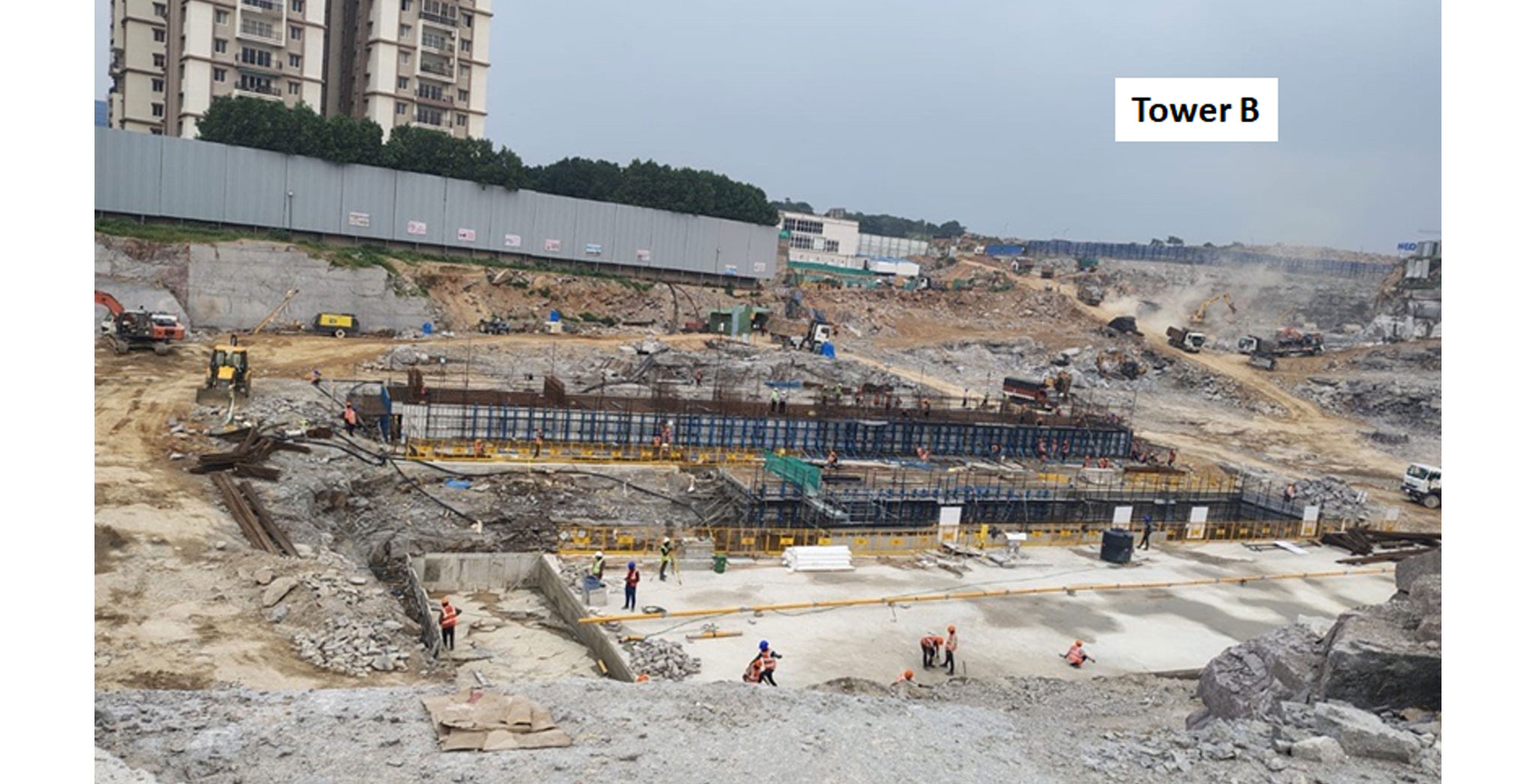 Residential Tower B: Foundation works - Jul 2025