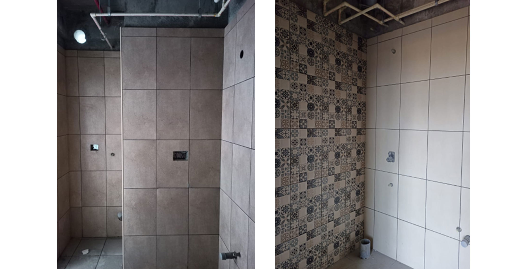  Toilet dado work in progress. Plumbing works completed - Status Images 6