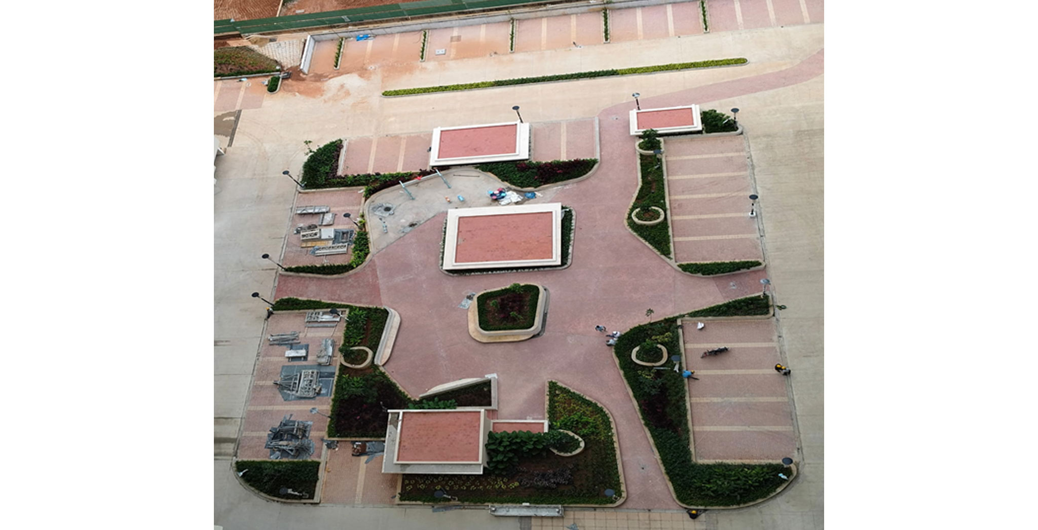  Podium Central Courtyard Area Hardscape and Softscape WIP - Status Images 22