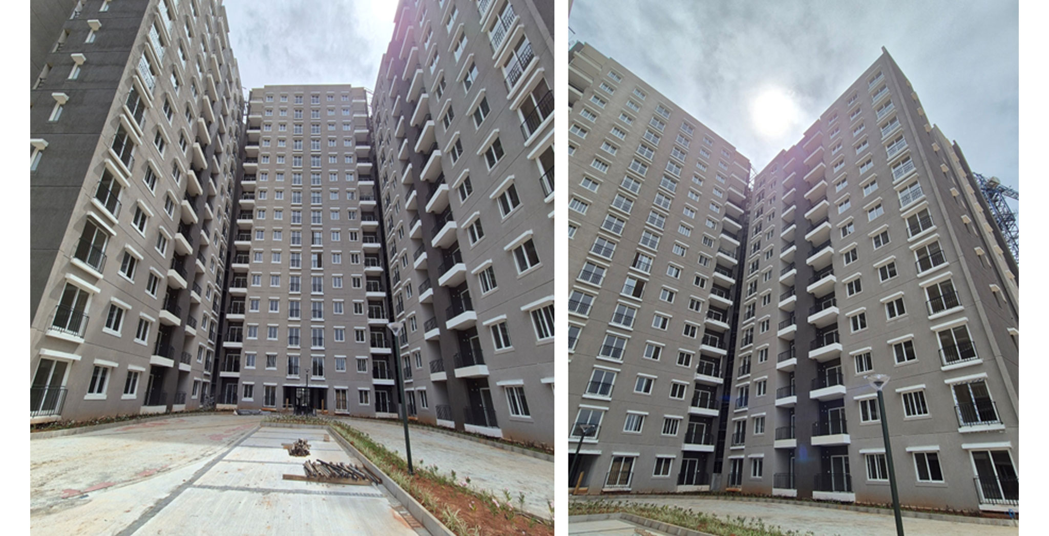 Aug 2025 -  Brigade Ivory Phase 1 - Block H External Texture Paint Completed