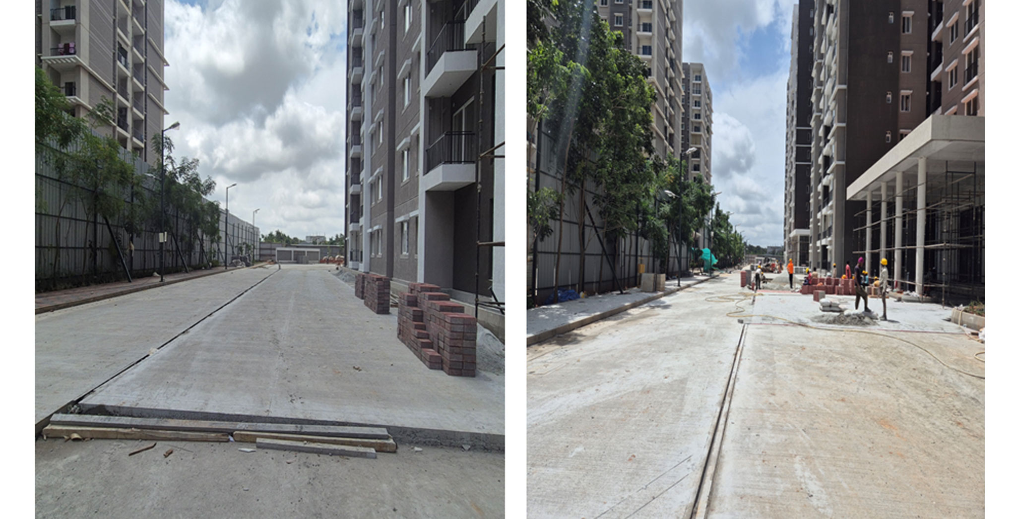 Aug 2025 -  Brigade Ivory Phase 1 - Podium Driveway Works