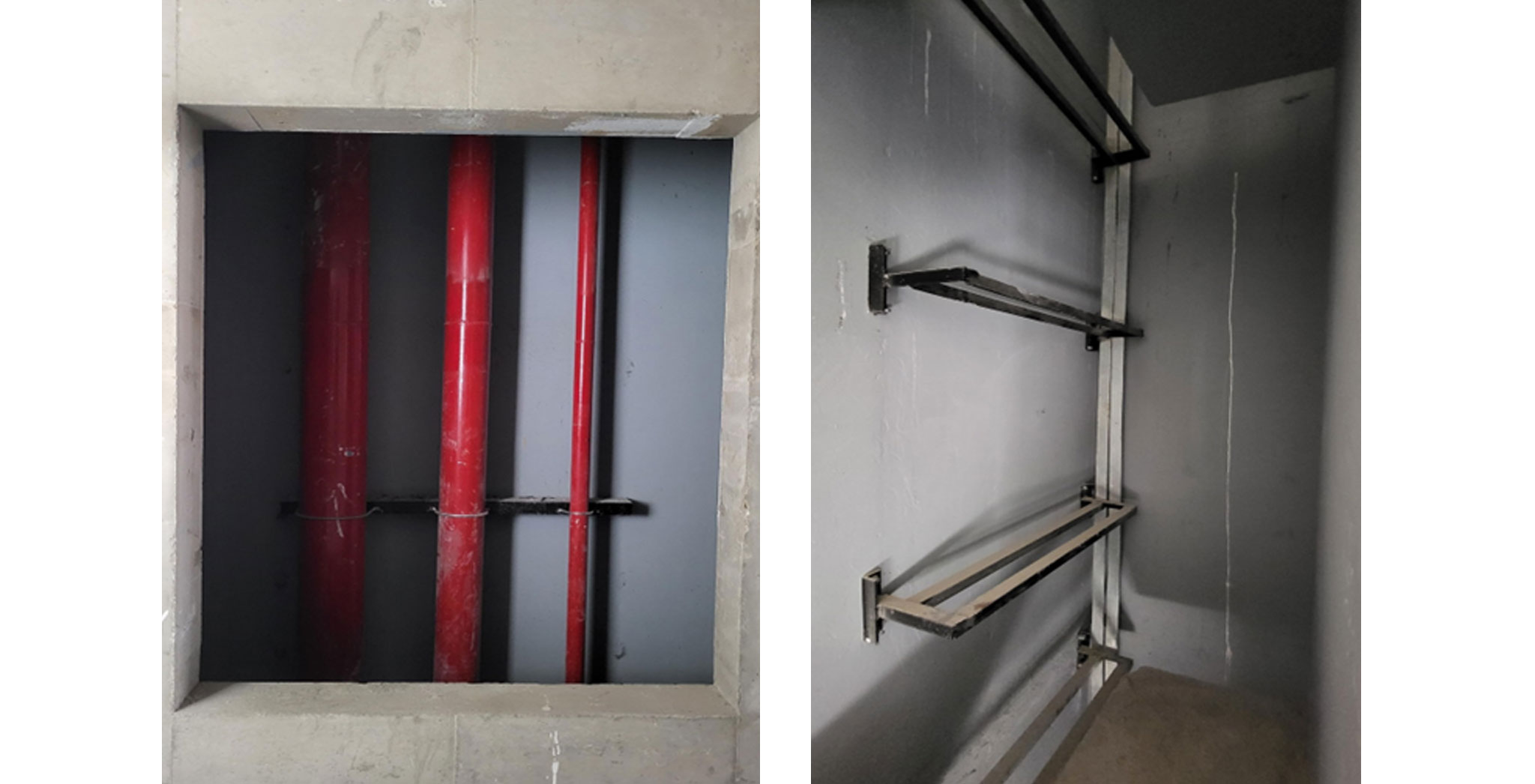  Aurum Fire and Plumbing shafts painting work in progress - Status Images 13