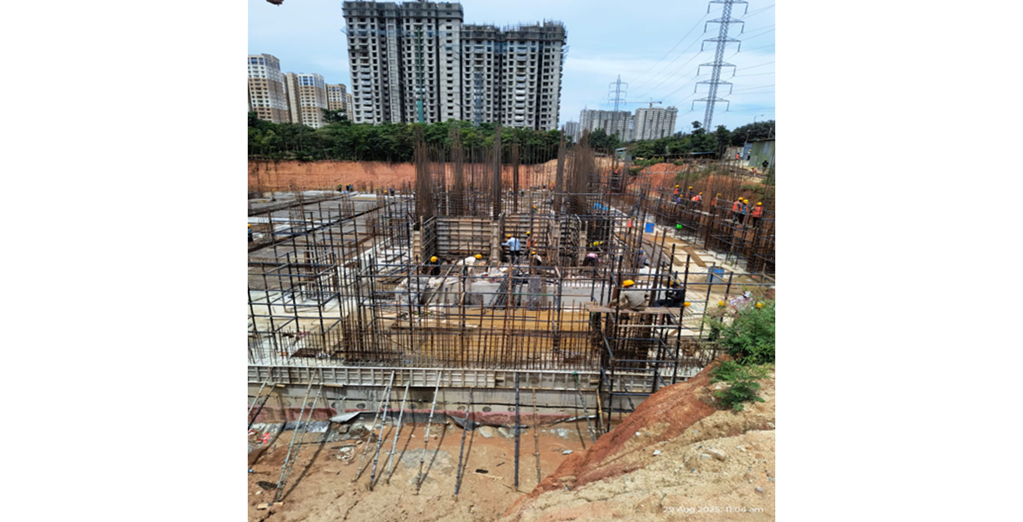  Beryl Wing A - Ground floor column shuttering in progress - Status Images 1