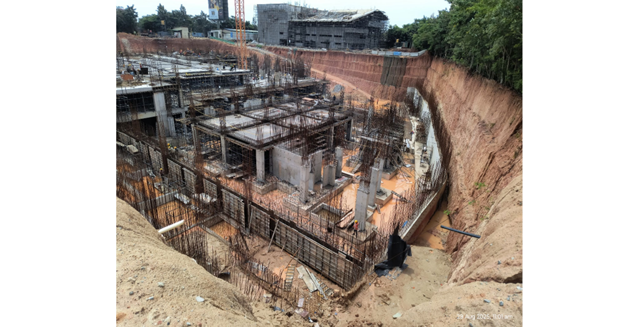  Beryl Hospital block –raft concreting in progress. Basement 2 – Slab shuttering in progress - Status Images 4