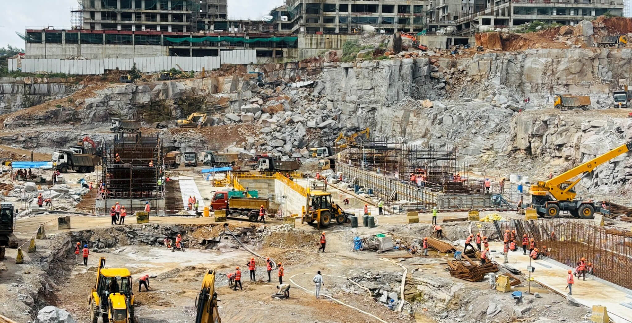 Excavation work in advanced level of completion - Aug 2025