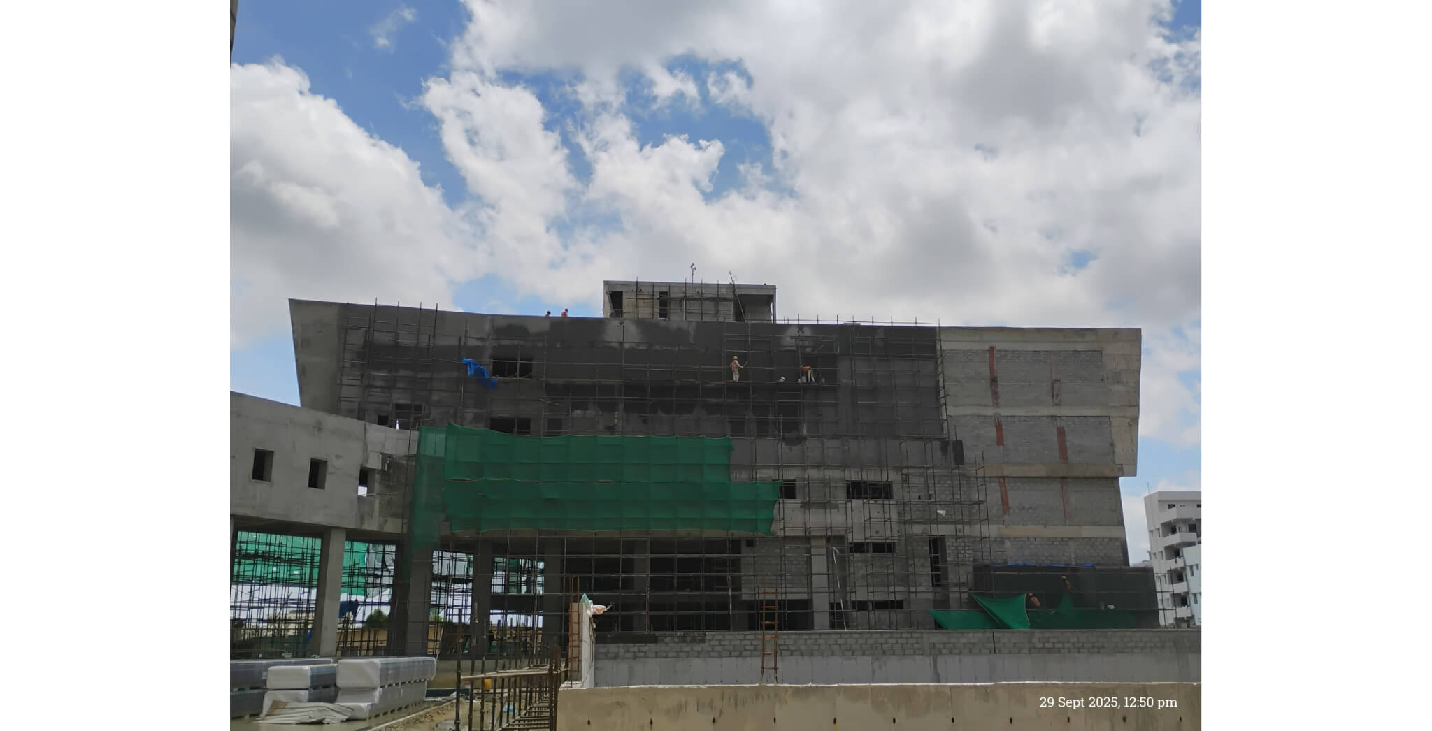 Brigade Valencia Brillio: Plastering works in progress - Sep 2025