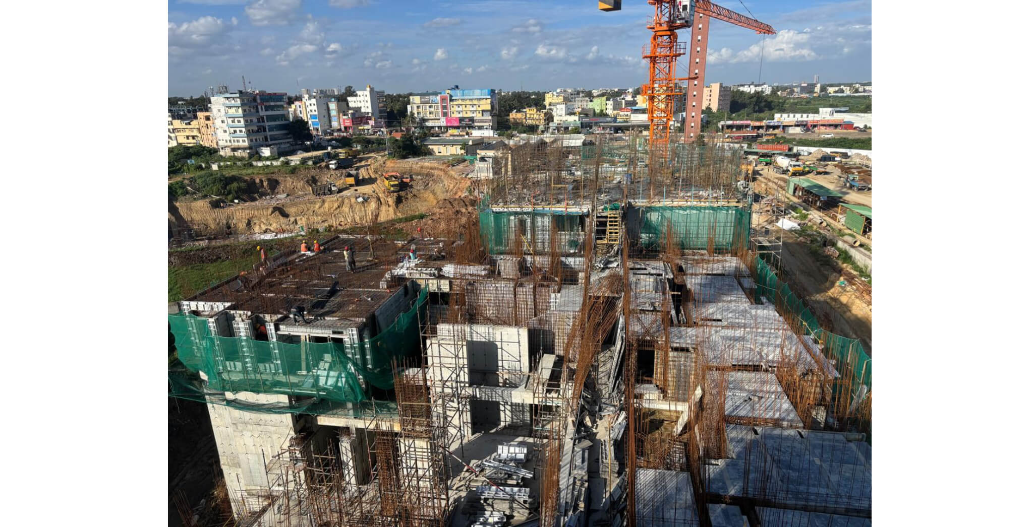 Brigade Valencia Brillio: Part of 1st Floor Slab in Progress - Sep 2025