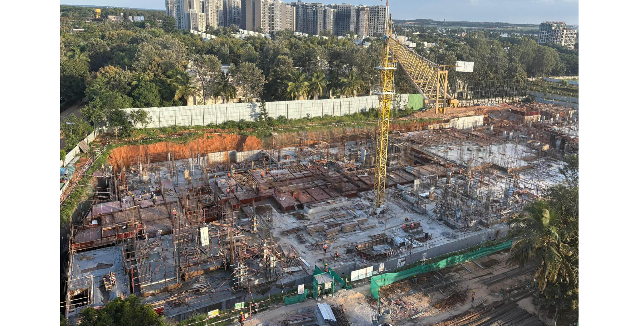 Sep 2025 - Brigade Orchards Ebony Tower A & B: Ground Floor Slab in Progress Sep 2025 - Brigade Orchards Ebony Tower A & B: Ground Floor Slab in Progress