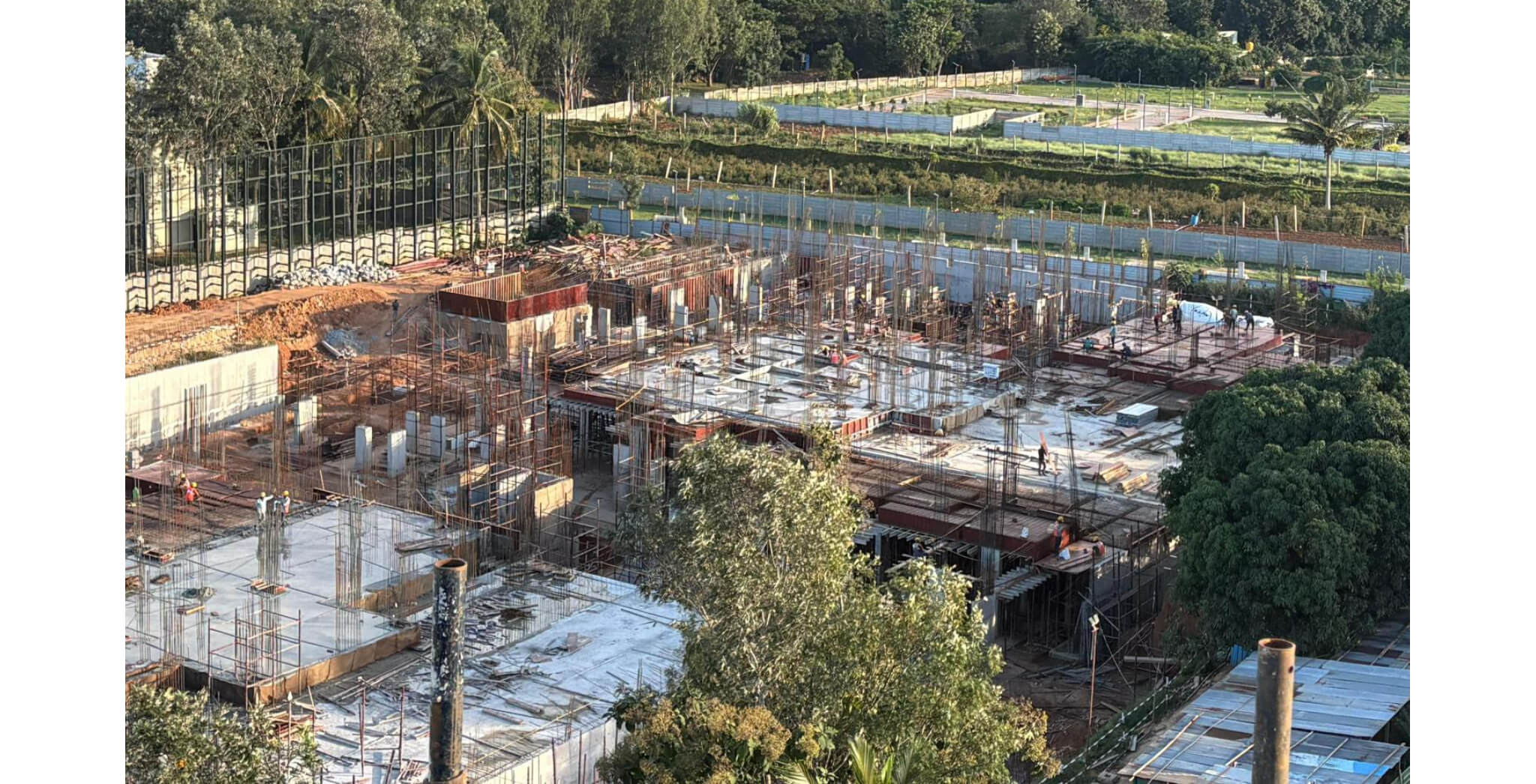 Sep 2025 - Brigade Orchards Ebony Tower C & D: Ground Floor Slab in Progress Sep 2025 - Brigade Orchards Ebony Tower C & D: Ground Floor Slab in Progress